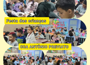 Festa das crianças no CCA Antônio Previato